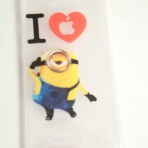 NEW Clear I PHONE 6 MINIONS Hard Plastic Case